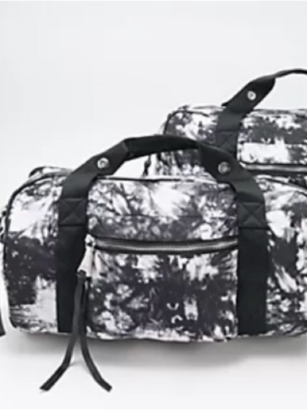 Aimee Kestenberg Nylon Medium Duffel Bag with Leather Trim NWT